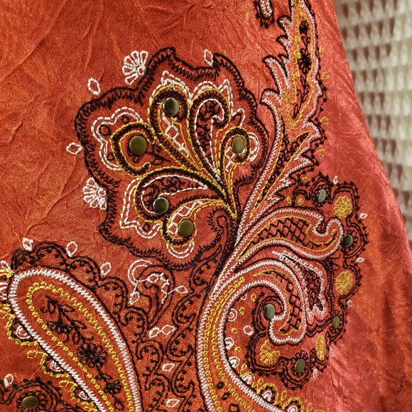 ❤️SOUL Orange Tunic Top Sz L - Picture 5 of 5